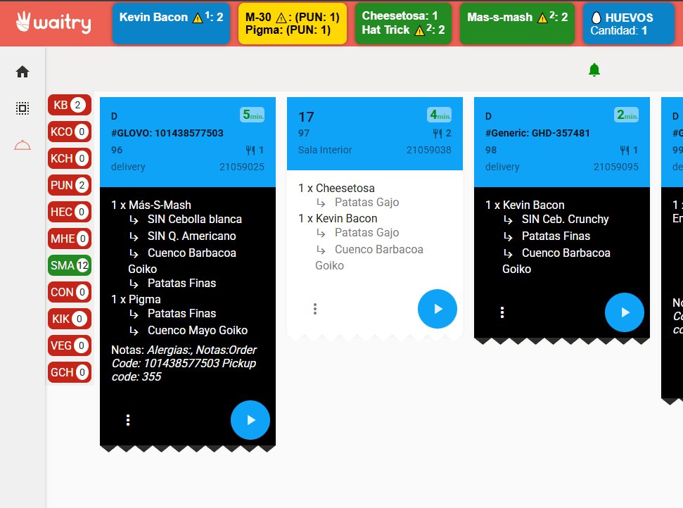 Goikounter - Vista de parrilla