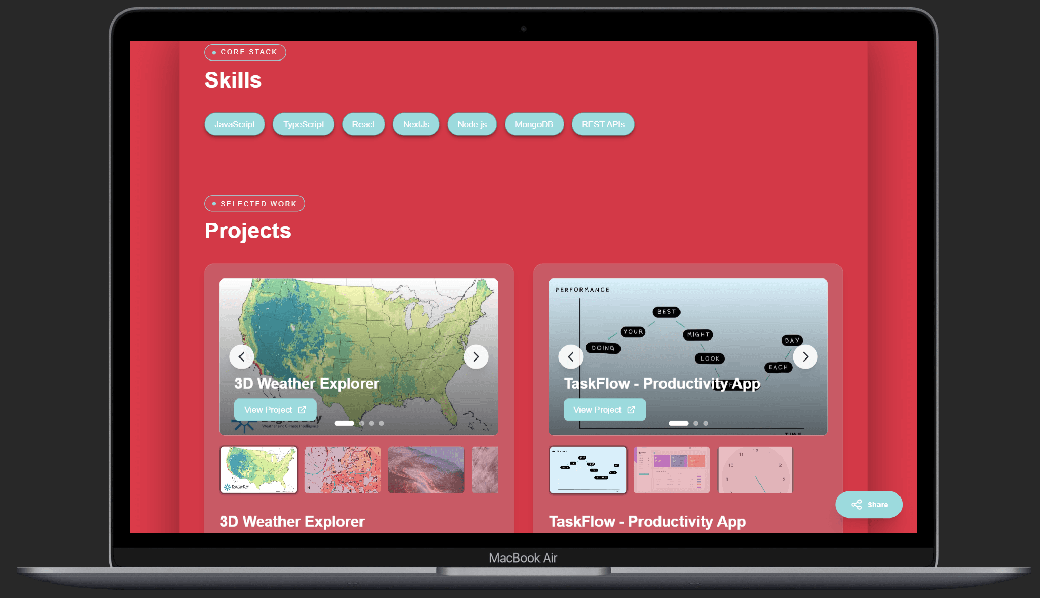 Portfolio Generator - Plantilla Moderna